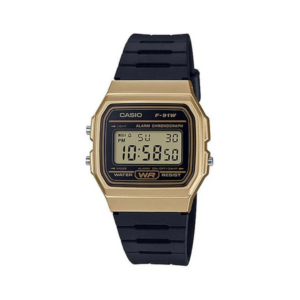 RELOJ UNISEX CASIO F-91WM-9ADF - DORADO