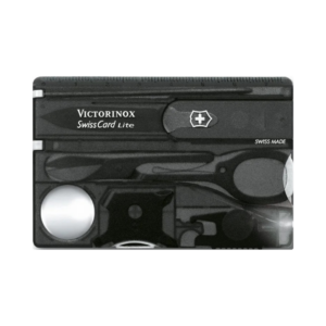 SWISSCARD LITE VICOTRINOX, NEGRA TRANSPARENTE 0.7333.T3